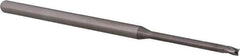 Accupro - 0.07", 0.105" LOC, 1/8" Shank Diam, 2-1/2" OAL, 3 Flute, Solid Carbide Square End Mill - Single End, Uncoated, Spiral Flute, 30° Helix, Centercutting, Right Hand Cut, Right Hand Flute, Series Miniature - USA Tool & Supply