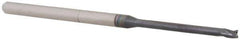 Accupro - 0.08", 0.12" LOC, 1/8" Shank Diam, 2-1/2" OAL, 3 Flute, Solid Carbide Square End Mill - Single End, AlTiN Finish, Spiral Flute, 30° Helix, Centercutting, Right Hand Cut, Right Hand Flute, Series Miniature - USA Tool & Supply