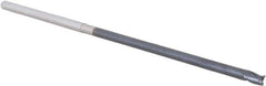 Accupro - 1/8", 0.187" LOC, 1/8" Shank Diam, 4" OAL, 3 Flute, Solid Carbide Square End Mill - Single End, AlTiN Finish, Spiral Flute, 30° Helix, Centercutting, Right Hand Cut, Right Hand Flute, Series Miniature - USA Tool & Supply
