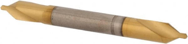 Hertel - #0 Plain Cut 60° Incl Angle High Speed Steel Combo Drill & Countersink - USA Tool & Supply