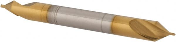 Hertel - #3/0 Plain Cut 60° Incl Angle High Speed Steel Combo Drill & Countersink - USA Tool & Supply