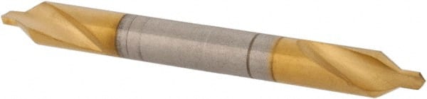 Hertel - #1 Plain Cut 60° Incl Angle High Speed Steel Combo Drill & Countersink - USA Tool & Supply