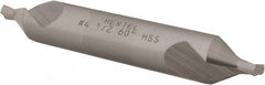 Hertel - #4-1/2 Plain Cut 60° Incl Angle High Speed Steel Combo Drill & Countersink - USA Tool & Supply