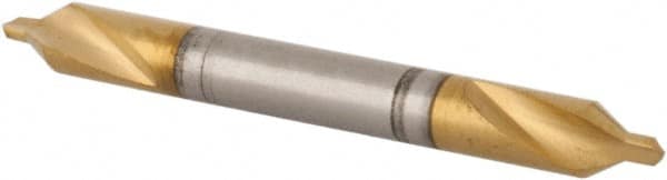 Hertel - #1/0 Plain Cut 60° Incl Angle High Speed Steel Combo Drill & Countersink - USA Tool & Supply