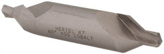 Hertel - #7 Plain Cut 60° Incl Angle Cobalt Combo Drill & Countersink - USA Tool & Supply