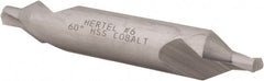 Hertel - #6 Plain Cut 60° Incl Angle Cobalt Combo Drill & Countersink - USA Tool & Supply