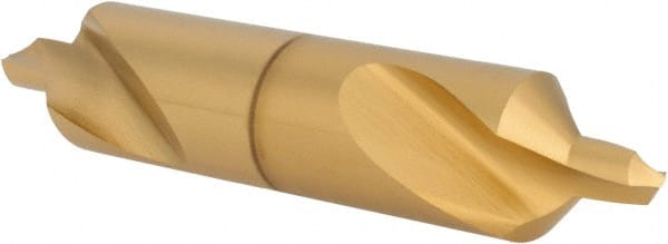 Hertel - #7 Plain Cut 90° Incl Angle High Speed Steel Combo Drill & Countersink - USA Tool & Supply