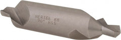 Hertel - #8 Plain Cut 90° Incl Angle High Speed Steel Combo Drill & Countersink - USA Tool & Supply