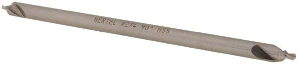 Hertel - #1 Plain Cut 90° Incl Angle High Speed Steel Combo Drill & Countersink - USA Tool & Supply