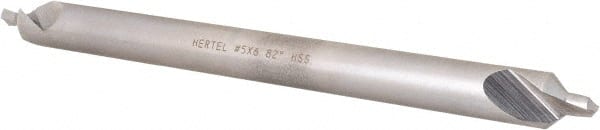 Hertel - #5 Plain Cut 82° Incl Angle High Speed Steel Combo Drill & Countersink - USA Tool & Supply