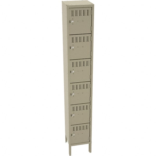 Tennsco - 6 Door, 6 Tier, Locker - USA Tool & Supply