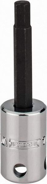 Proto - 3/8" Drive, 7/32" Hex Bit Socket - 2-23/32" OAL, 1-5/8" Bit Length, Tethered - USA Tool & Supply