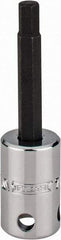 Proto - 3/8" Drive, 7/32" Hex Bit Socket - 2-23/32" OAL, 1-5/8" Bit Length, Tethered - USA Tool & Supply