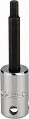 Proto - 3/8" Drive, 3/16" Hex Bit Socket - 2-23/32" OAL, 1-5/8" Bit Length, Tethered - USA Tool & Supply