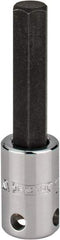 Proto - 3/8" Drive, 10mm Hex Bit Socket - 2-23/32" OAL, 1-5/8" Bit Length, Tethered - USA Tool & Supply