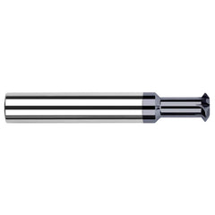 Harvey Tool - 1/4° 1/4" Cut Diam, 5/64" Cut Width, 1/4" Shank, Solid Carbide Double-Angle Cutter - Exact Industrial Supply