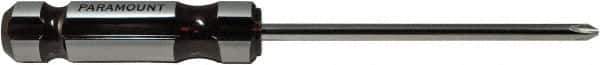 Paramount - #3, 10-11/16" OAL, Standard Phillips Screwdriver - 6" Blade Length, Round Shank, Acetate Handle - USA Tool & Supply