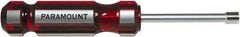 Paramount - 1/4" Solid Shaft Nutdriver - Color Coded Handle, 7-1/8" OAL - USA Tool & Supply