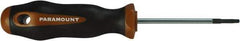 Paramount - T9 Torx Driver - 60mm Blade Length, 6-3/4" OAL, Ergonomic Handle - USA Tool & Supply