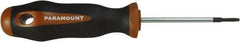 Paramount - T8 Torx Driver - 60mm Blade Length, 6-1/2" OAL, Ergonomic Handle - USA Tool & Supply