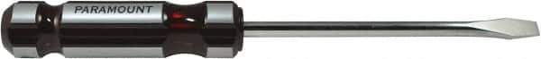 Paramount - Cabinet Slotted Screwdriver - Round Shank, Acetate Handle - USA Tool & Supply