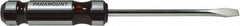 Paramount - Cabinet Slotted Screwdriver - Round Shank, Acetate Handle - USA Tool & Supply