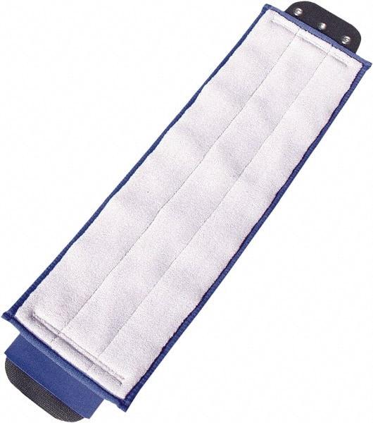 Unger - 1" Blue Head Band, Large Microfiber Loop End Mop Pad - 4 Ply, Quick Change Connection, Use for General Purpose - USA Tool & Supply