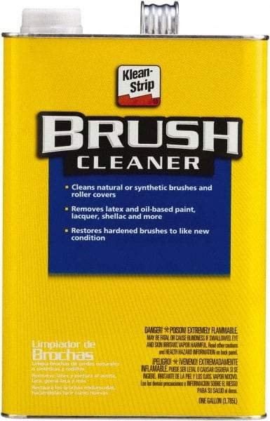 Klean-Strip - 1 Gal Brush Cleaner - 24 gL VOC Content, Comes in Metal Can - USA Tool & Supply