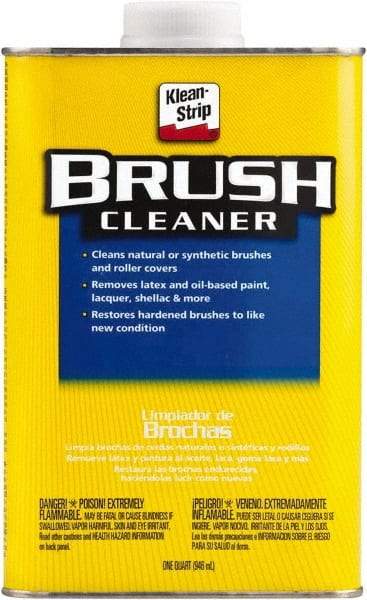 Klean-Strip - 1 Qt Brush Cleaner - 24 gL VOC Content, Comes in Metal Can - USA Tool & Supply