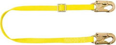 PRO-SAFE - 100' Long, 350 Lb Capacity, 1 Leg Locking Snap Hook Harness Lifeline - 5/8" Diam, Co-Polymer Rope, Locking Snap Hook Anchorage Connection - USA Tool & Supply