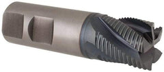 Hertel - 7/8" Diam, Fine Pitch, 7/8" LOC, 5 Flute Cobalt Roughing Square End Mill - TiCN Finish, 3-1/8" OAL, 7/8" Shank Diam, Single End, Centercutting, 30° Helix - USA Tool & Supply