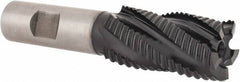 Hertel - 1" Diam, Coarse Pitch, 2" LOC, 5 Flute Cobalt Roughing Square End Mill - TiAlN Finish, 4-1/4" OAL, 3/4" Shank Diam, Single End, 30° Helix - USA Tool & Supply