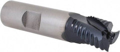 Hertel - 5/8" Diam, Coarse Pitch, 5/8" LOC, 3 Flute Cobalt Roughing Square End Mill - TiAlN Finish, 2-3/4" OAL, 5/8" Shank Diam, Single End, 30° Helix - USA Tool & Supply