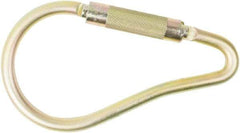 PRO-SAFE - 5,000 Lb. Capacity Locking Carabiner - 2 Inch, Autolocking Gate, Steel - USA Tool & Supply