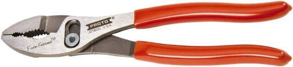 Proto - 6-1/2" OAL, 1-7/8" Jaw Length, 1-1/4" Jaw Width, Slip Joint Combination Pliers - 2 Positions, Serrated Jaw, Regular Nose Head, Standard Tool - USA Tool & Supply