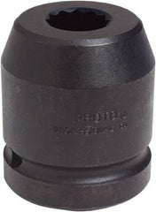 Proto - 1" Drive 15/16" Standard Impact Socket - 12 Points, 2-7/16" OAL - USA Tool & Supply