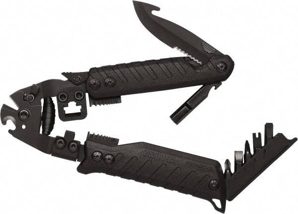 Gerber - 13 Piece, Cable/Communications Multi-Tool Set - Black, 7-1/2" OAL - USA Tool & Supply