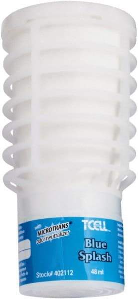 Rubbermaid - 48 mL Air Freshener Dispenser Refill - Blue Splash, Compatible with TCell Odor Control System Dispensers - USA Tool & Supply