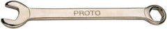 Proto - 9/32" 6 Point Combination Wrench - 3-13/32" OAL, Steel, Nickel Finish - USA Tool & Supply