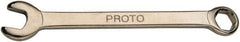 Proto - 1/8" 6 Point Combination Wrench - 2-7/8" OAL, Steel, Nickel Finish - USA Tool & Supply