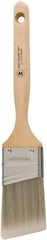 Wooster Brush - 2-1/2" Angled Synthetic Sash Brush - 2-15/16" Bristle Length, 7.13" Wood Fluted Handle - USA Tool & Supply