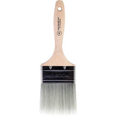 Wooster Brush - 3" Flat Synthetic Varnish Brush - 2-15/16" Bristle Length, 5.81" Wood Beavertail Handle - USA Tool & Supply