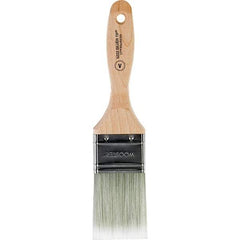 Wooster Brush - 2" Flat Synthetic Varnish Brush - 2-11/16" Bristle Length, 5.81" Wood Beavertail Handle - USA Tool & Supply