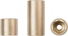 Ampco - 3/4" Drive, Standard Hand Socket - 6 Points, 2-7/8" OAL, Aluminum Bronze - USA Tool & Supply
