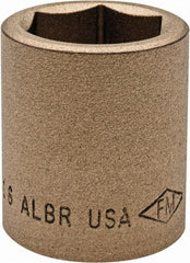 Ampco - 15/16", 1/2" Drive, Standard Hand Socket - 6 Points, 1-1/2" OAL, Aluminum Bronze - USA Tool & Supply