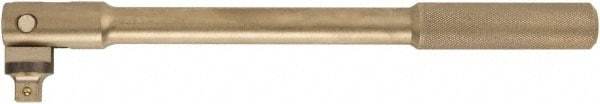 Ampco - 3/4" Drive Socket Flex Handle - 18" OAL, Aluminum Bronze Finish - USA Tool & Supply