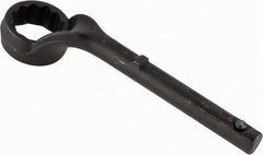 Proto - 2-1/4" 12 Point Pull Wrench - Single End, 13-5/8" OAL, Steel, Black Finish - USA Tool & Supply