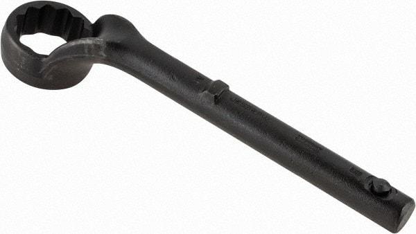 Proto - 2" 12 Point Pull Wrench - Single End, 13-1/2" OAL, Steel, Black Finish - USA Tool & Supply