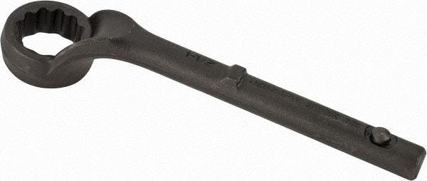 Proto - 1-1/2" 12 Point Pull Wrench - Single End, 10-15/16" OAL, Steel, Black Finish - USA Tool & Supply