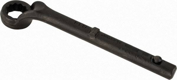 Proto - 1-1/8" 12 Point Pull Wrench - Single End, 10-11/16" OAL, Steel, Black Finish - USA Tool & Supply